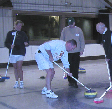 Close-up curling moment