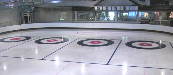 Finished curling ice overview