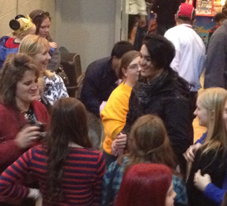 Austin Blake with fans