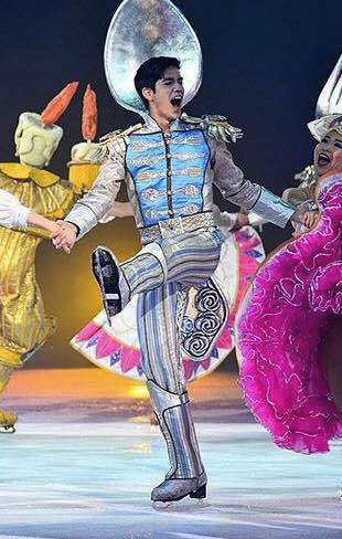 Aaron Blake with Disney On Ice